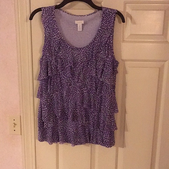 Chico's Tops - EUC Ruffled tank
